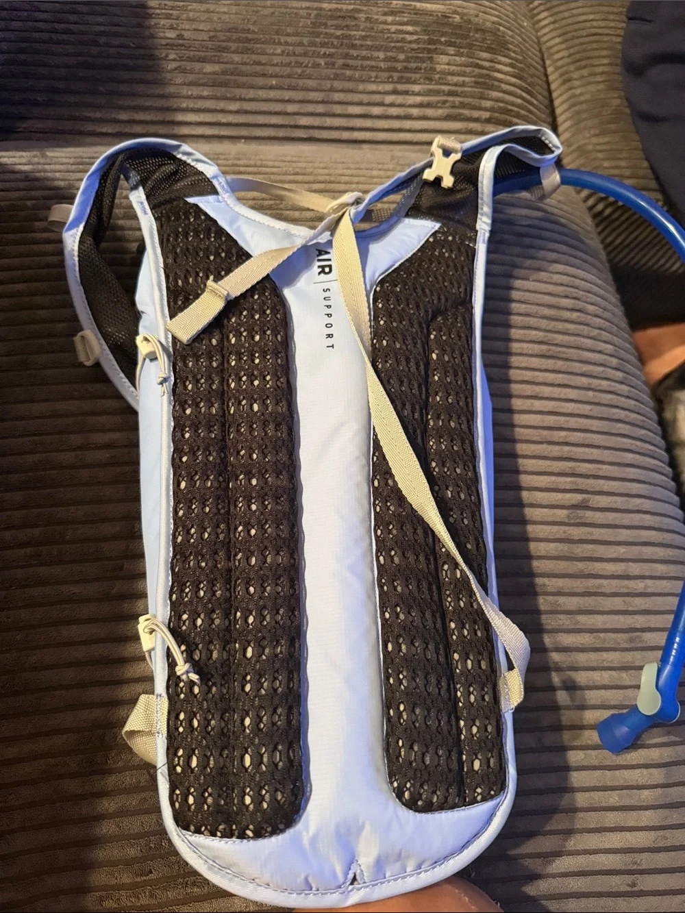 CamelBak Classic Hydration Pack in Light Blue with Navy Tube